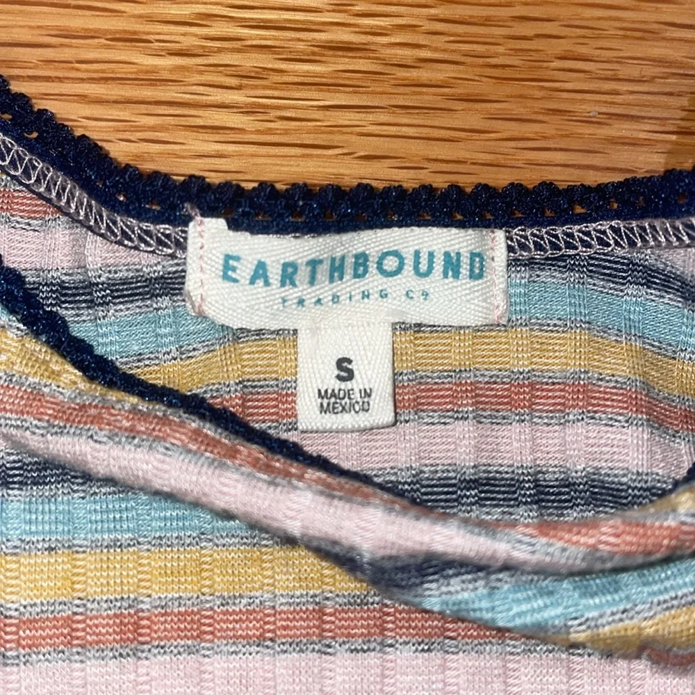 Earthbound striped long sleeve top